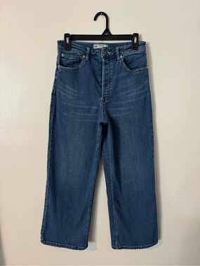 Free People baggy wide-leg cropped jeans 27